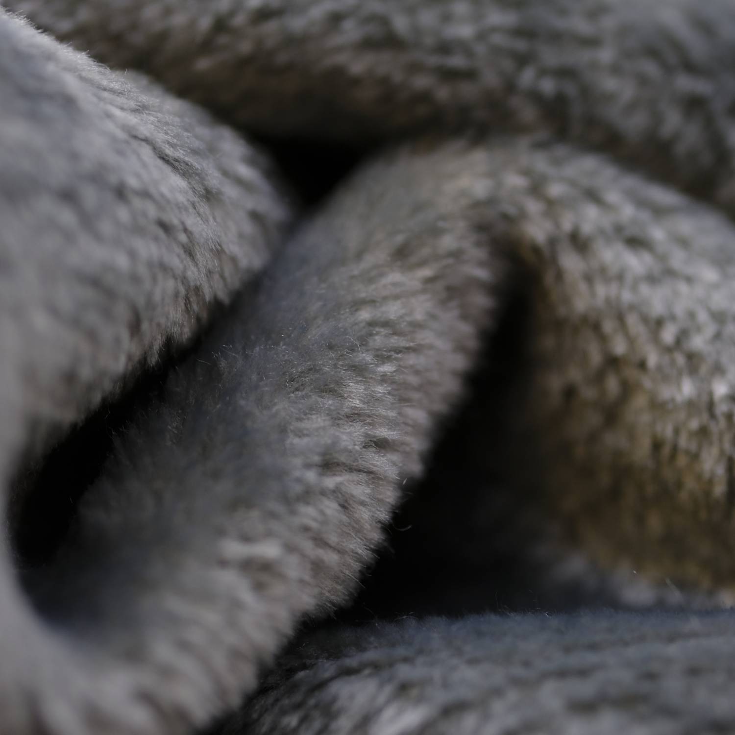 Up close image of whisper soft in Grey