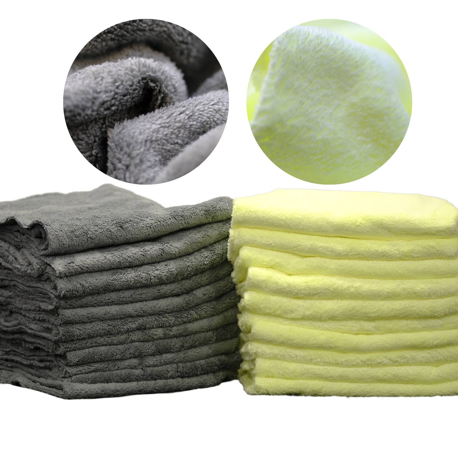 Pack of 36 Seamless Fleece in Grey & Yellow