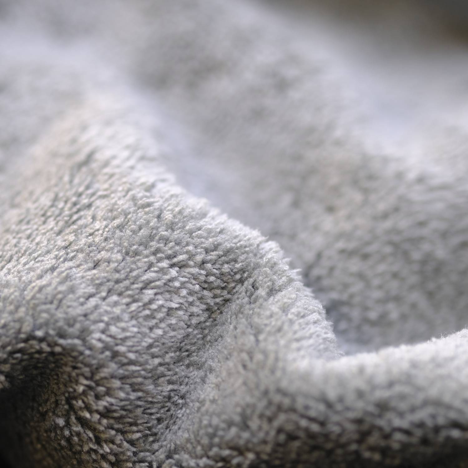 Close up image of Microfibre Seamless Fleece in Grey