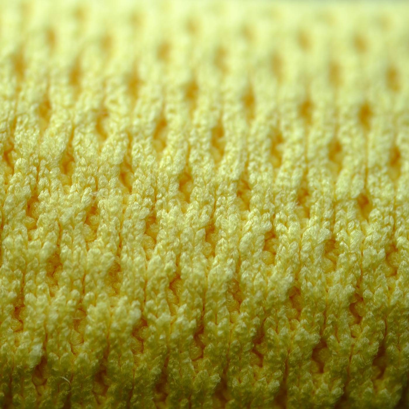 Up close picture of the Yellow Diamond Weave Drying Towel