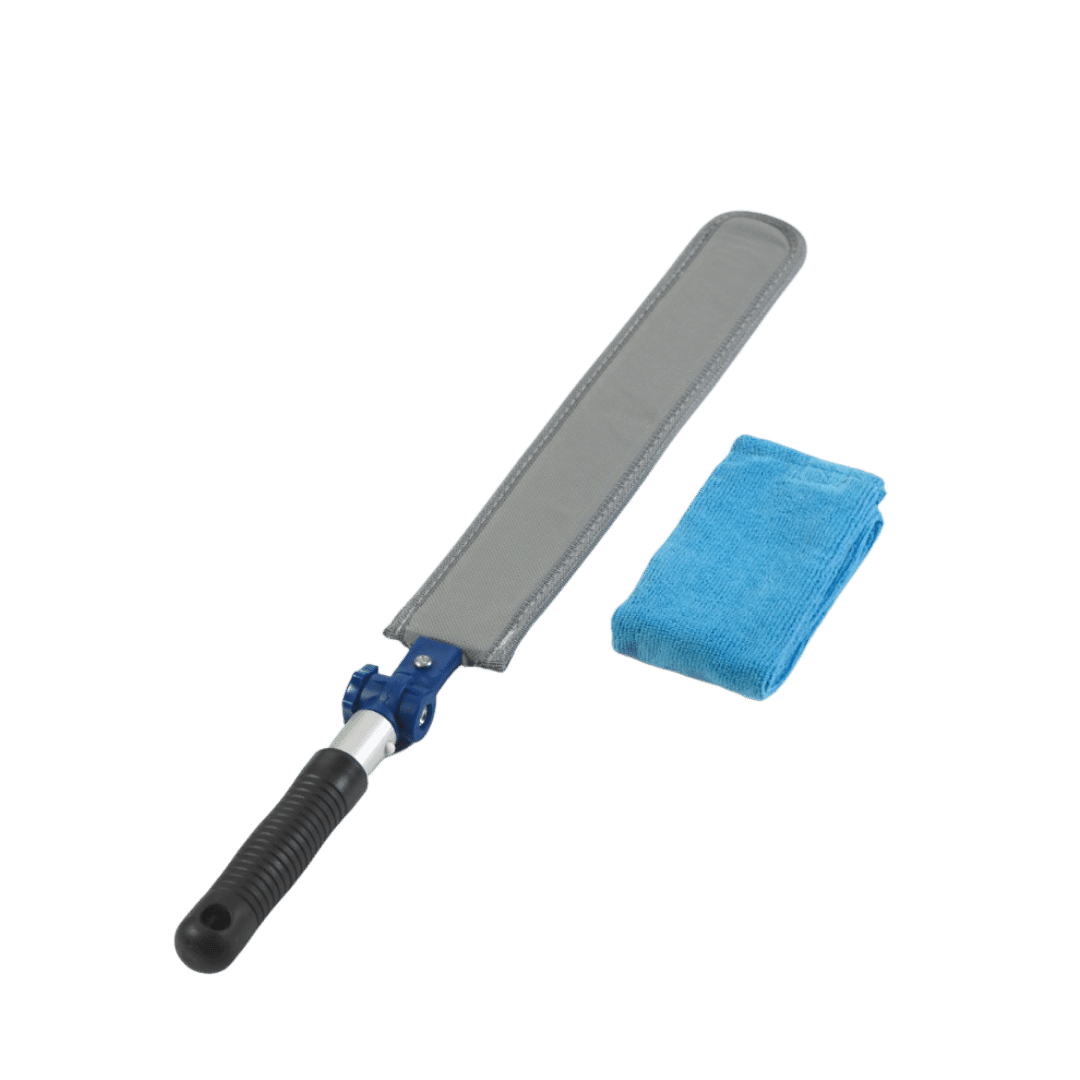Interior Mop Tool with blue mop sleeve