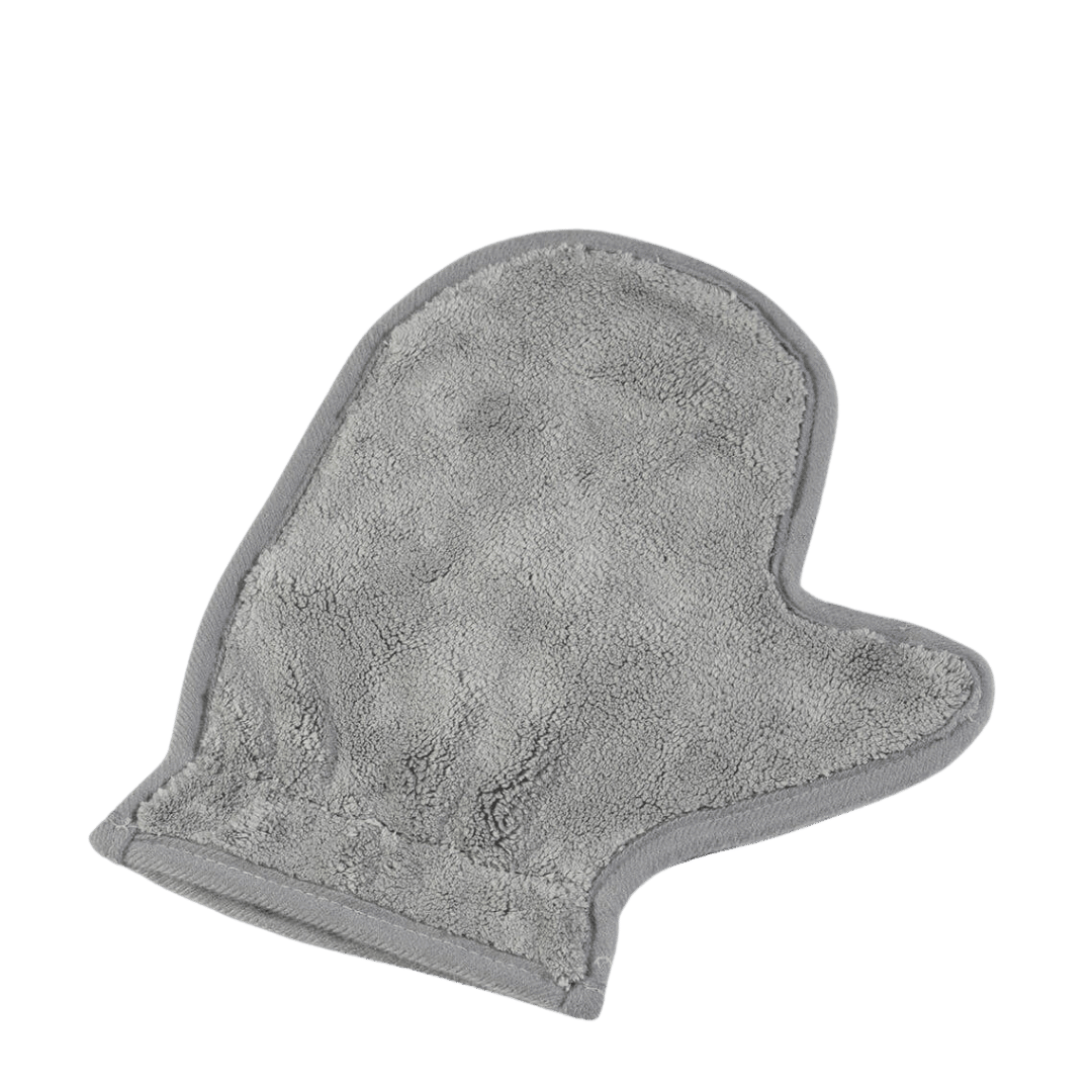 Microfibre Supersoft Mitt in Grey