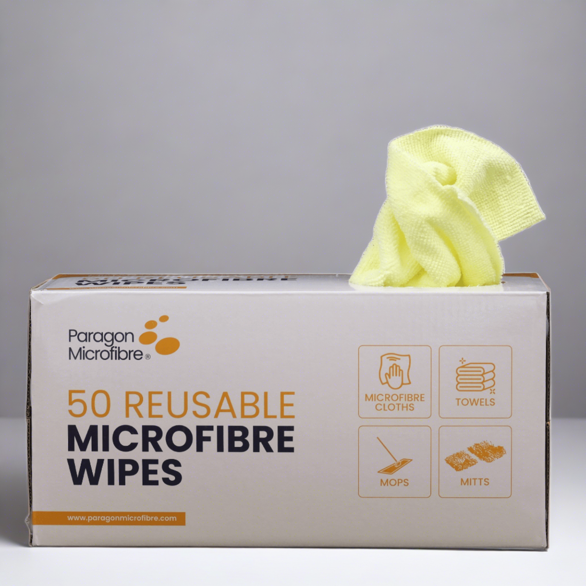 50 Reusable Microfibre Wipes