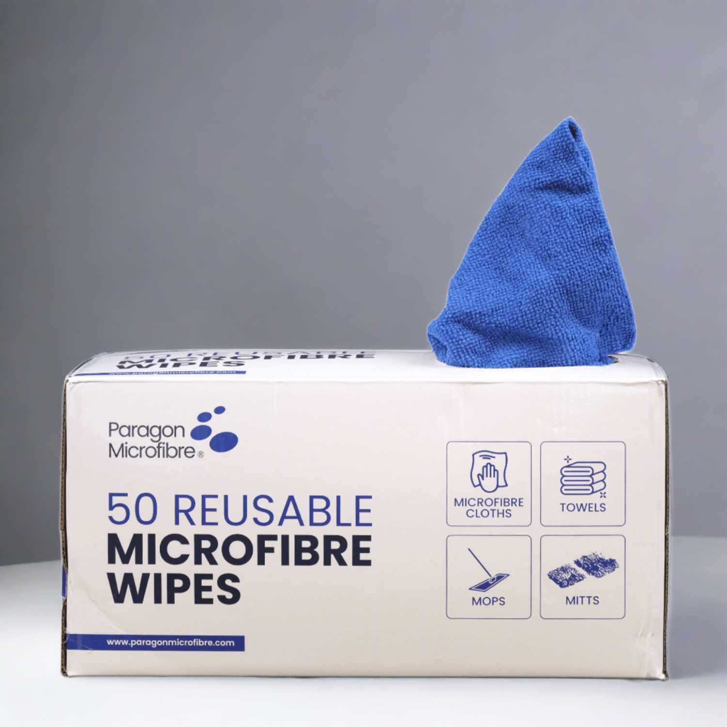 50 toalhetes de microfibra reutilizáveis