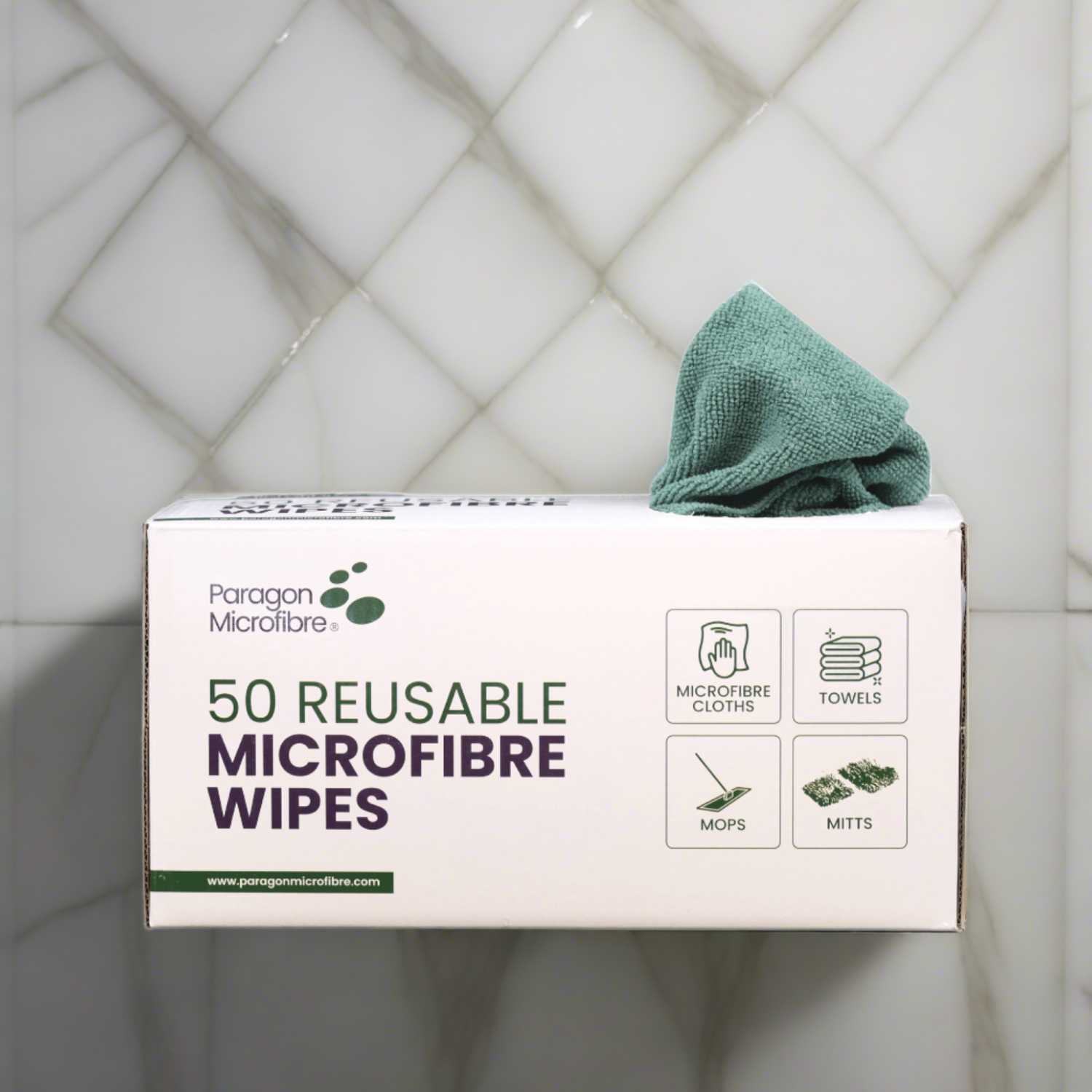 50 toallitas de microfibra reutilizables