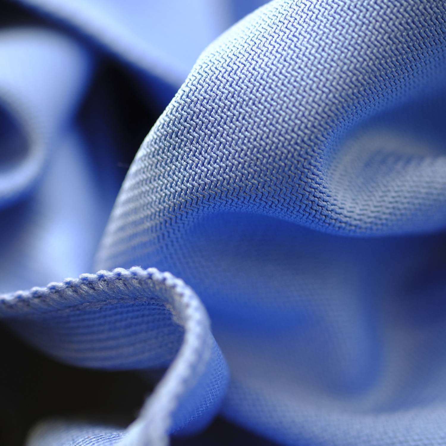 Up close of Blue Microfibre Glass/Window Cloth 