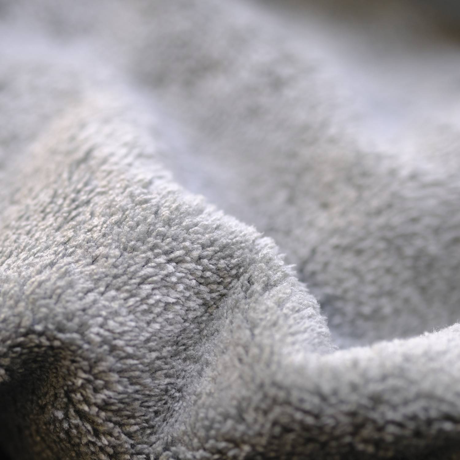Close up image of Microfibre Seamless Fleece in Grey 