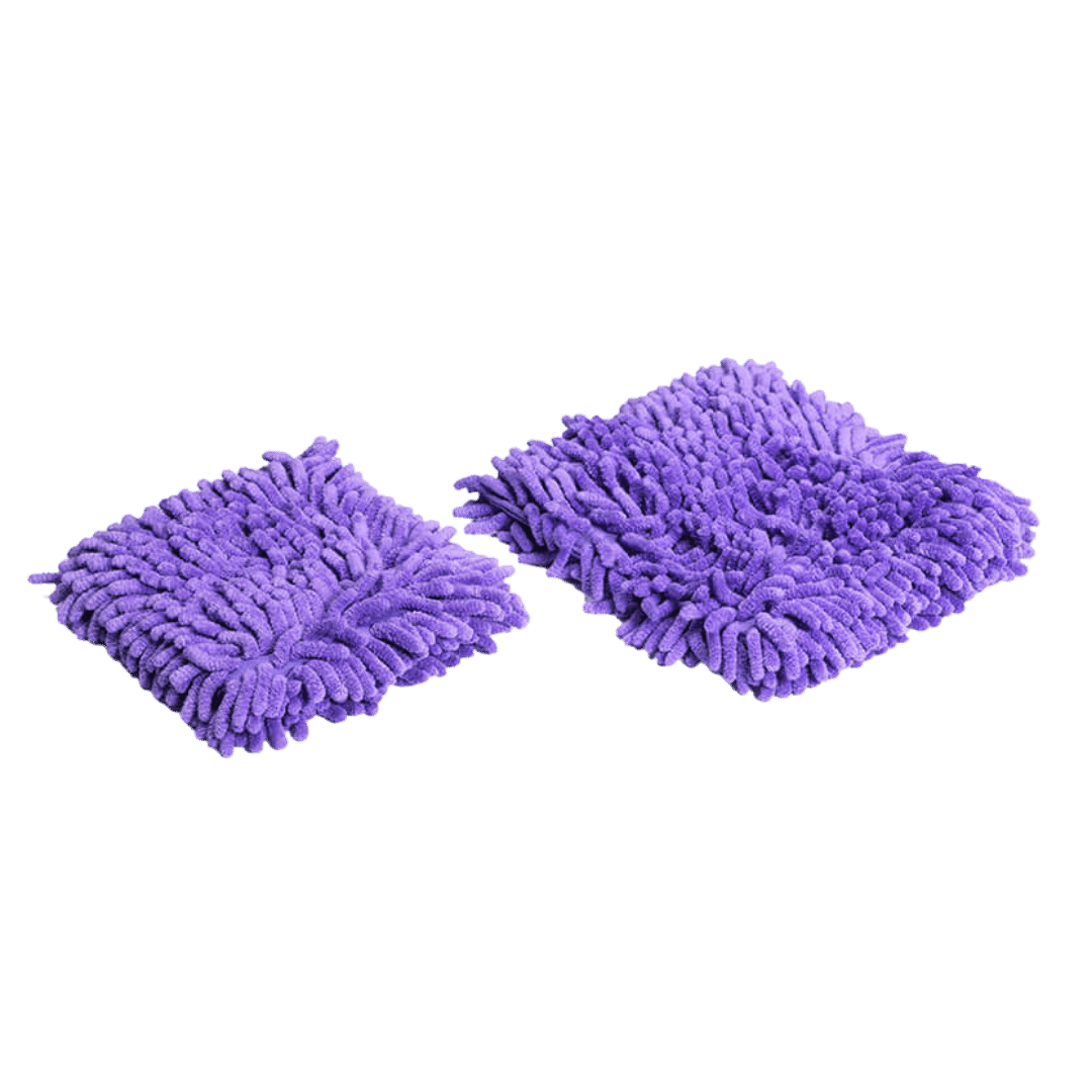 Two Chenille Noodle Wash Pads 