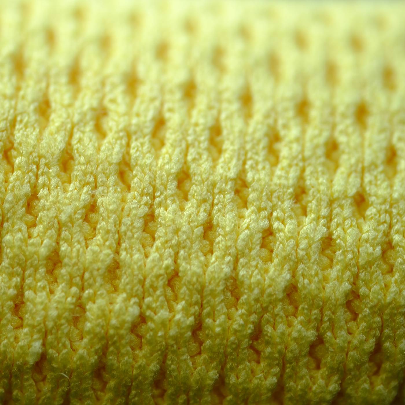 Up close picture of the Yellow Diamond Weave Drying Towel