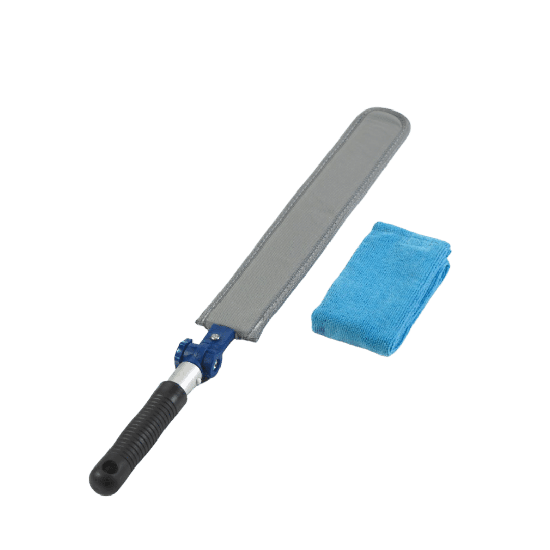 Interior Mop Tool with blue mop sleeve  