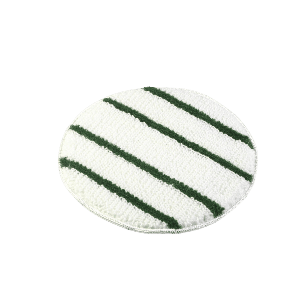 Microfibre Carpet Scrubbing Pad in white and green