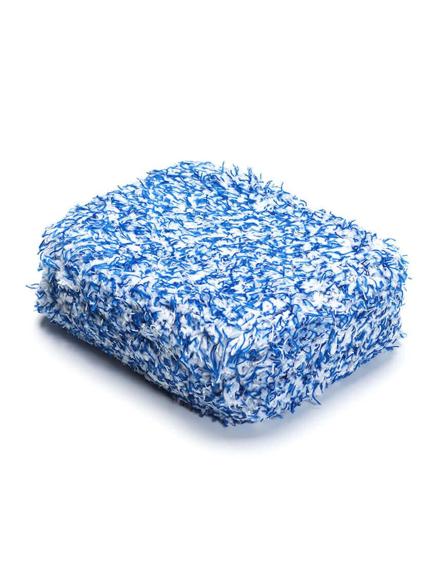 Microfibre Sponge Wash Pad in Blue & White